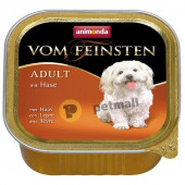 Деликатесен кучешки пастет Vom Feinsten Feinsten Adult 150 гр, със заешко месо, за кучета от 1 година